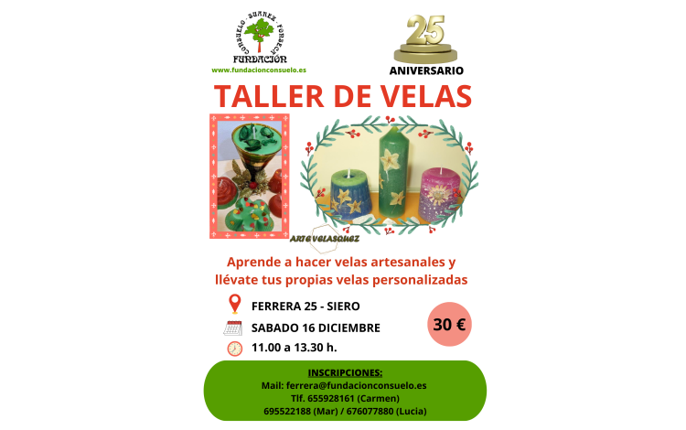 Taller de velas artesanales