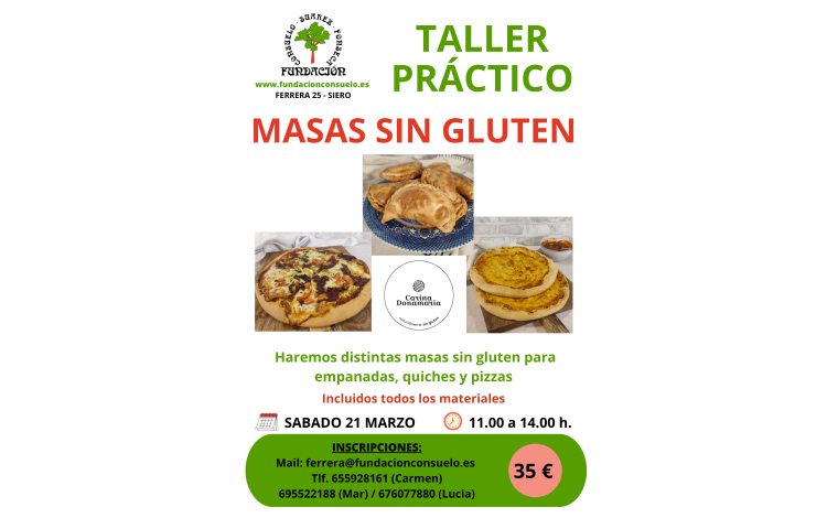 Taller de masas sin gluten